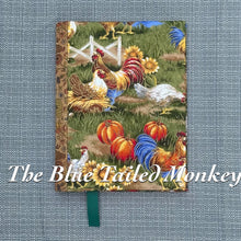 Load image into Gallery viewer, Notebook Cover - Chickens (Green Ribbon)
