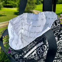 Load image into Gallery viewer, Market Tote -  FAITH (Black/White)
