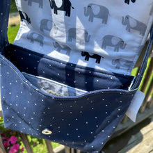 Load image into Gallery viewer, CLEARANCE - Small Messenger Bag - Elephants
