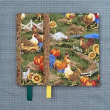 Load image into Gallery viewer, Notebook Cover - Chickens (Green Ribbon)
