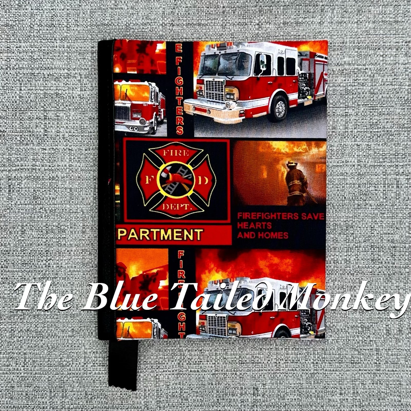 Notebook Cover - Firefighter – The Blue Tailed Monkey LLC