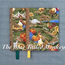 Load image into Gallery viewer, Notebook Cover - Chickens (Yellow Ribbon)
