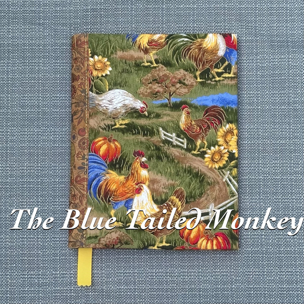 Notebook Cover - Chickens (Yellow Ribbon)