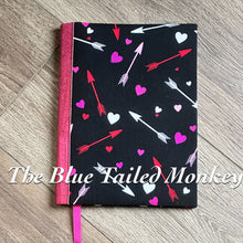 Load image into Gallery viewer, Notebook Cover - Hearts and Arrows
