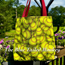 Load image into Gallery viewer, Market Tote -  SOFTBALL

