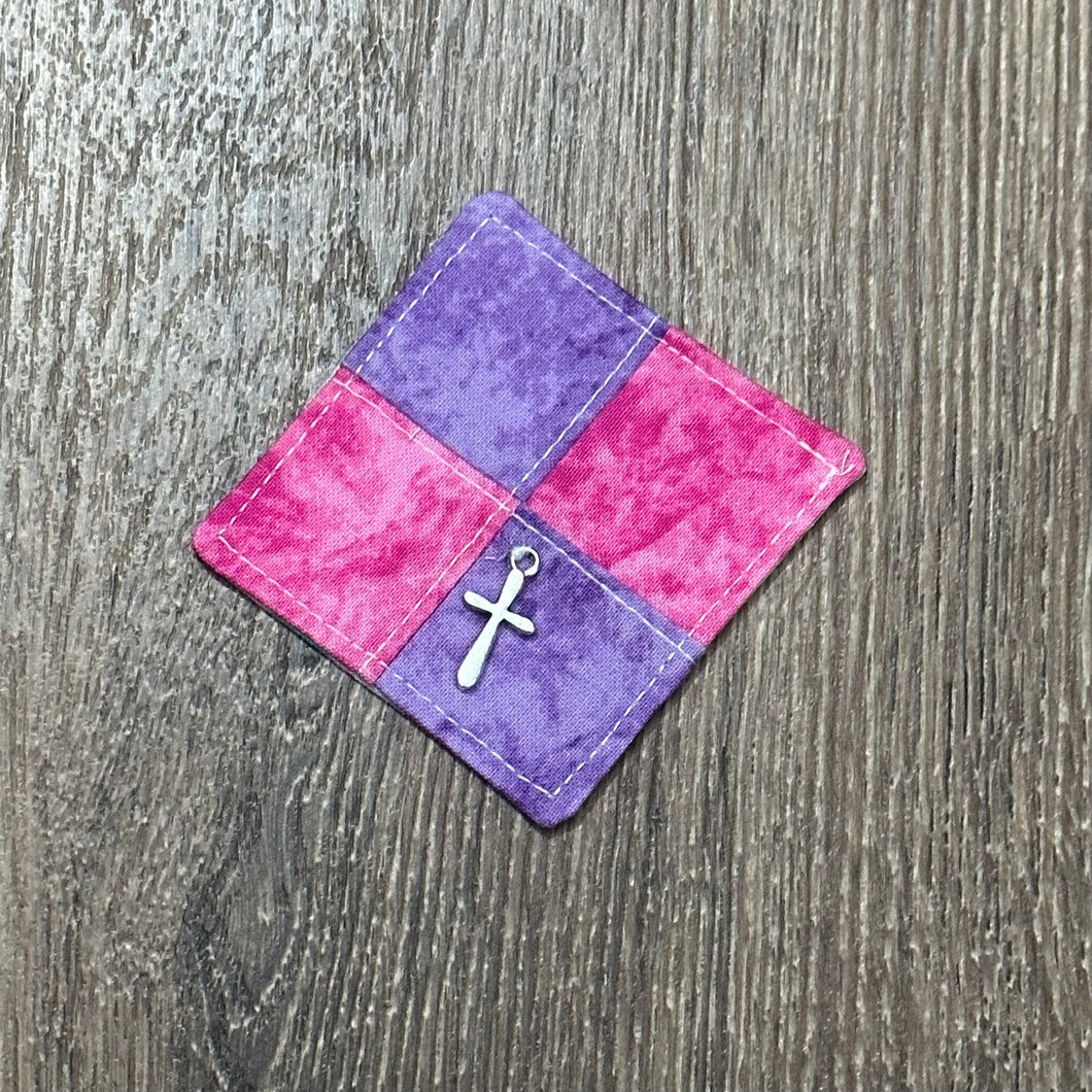 Pocket Prayer Quilt - Pink Purple