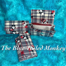 Load image into Gallery viewer, Compact Accordion Wallet - Mickey Plaid

