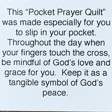 Load image into Gallery viewer, Pocket Prayer Quilt - Red Blue Stars
