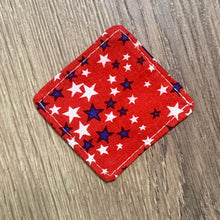 Load image into Gallery viewer, Pocket Prayer Quilt - Red Blue Stars
