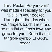 Load image into Gallery viewer, Pocket Prayer Quilt - Aqua Pink Dots
